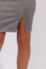 Grey Faux Suede Co-ord - Dorley-Co-ords