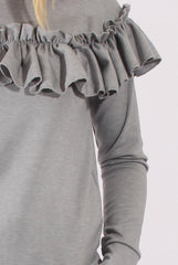 Grey Frill Layer Tracksuit - Tawney-Tracksuits