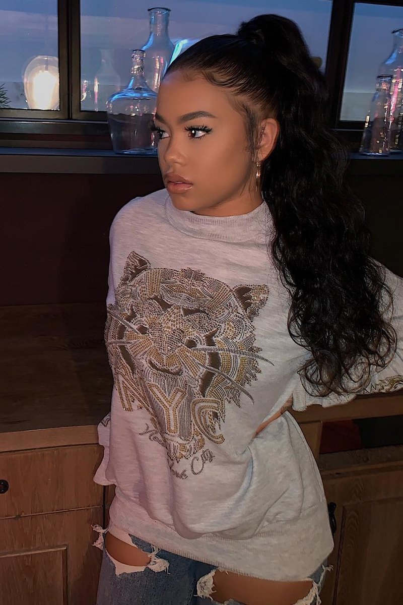 Grey Gold Studded Tiger NYC Sweatshirt - Lezlie-Sweatshirts