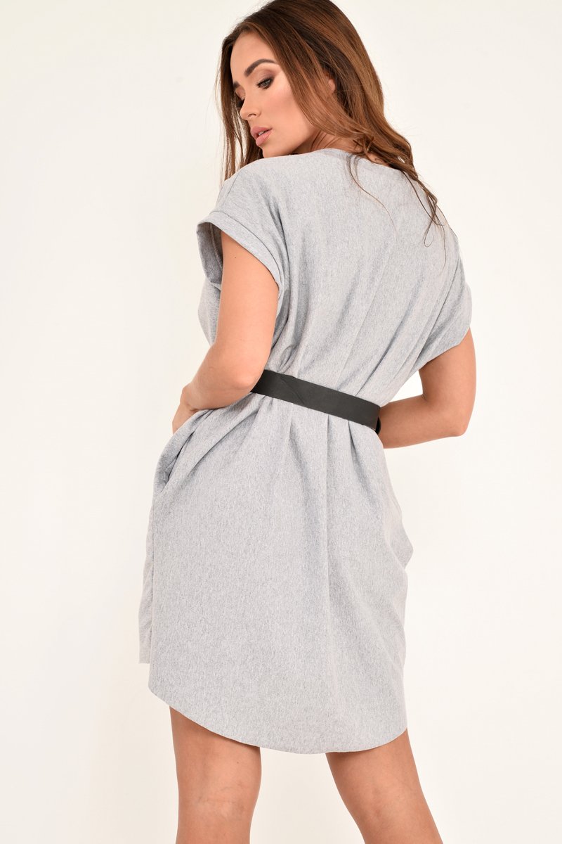 Grey Gold Vogue Slogan Oversized T-shirt - Breah-Tops