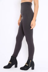 Grey High Waisted Shape Leggings - Binky-Leggings