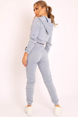 Grey Hoodie and Joggers Loungewear Co-ord Set - Bluebell-Loungewear