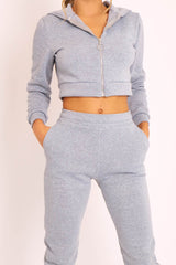Grey Hoodie and Joggers Loungewear Co-ord Set - Bluebell-Loungewear