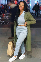 Grey Hoodie and Joggers Loungewear Co-ord Set - Bluebell-Loungewear