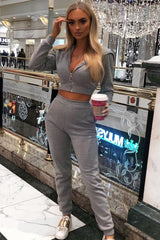 Grey Hoodie and Joggers Loungewear Co-ord Set - Bluebell-Loungewear