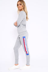 Grey In My Jeans Loungewear Set - Vyolet-Loungewear