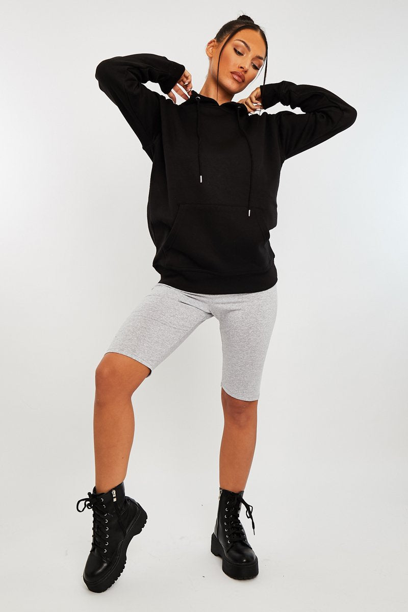 Grey Jersey Cycling Shorts - Fiona-Shorts