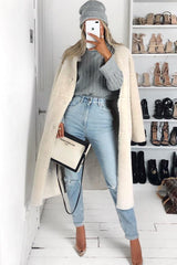 Grey Knit High Neck Jumper - Jaelynn-Jumper