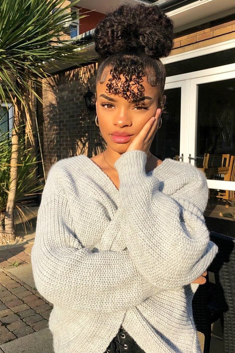 Grey Knot Knit Jumper - Kerri-Jumper