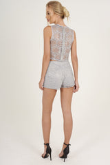 Grey Lace Co-ord - Sandy-Co-ords