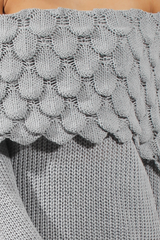 Grey Layer Bardot Jumper- Sammie-Jumper