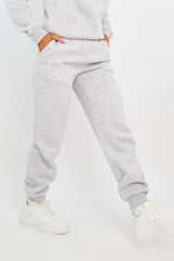 Grey 'Lazy Girls Club' Slogan Joggers - Sahra-Joggers