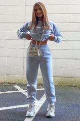 Grey 'Lazy Girls Club' Slogan Joggers - Sahra-Joggers