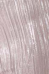 Grey Metallic Shimmer Pleated High Waisted Trousers - Phoebe-Trousers