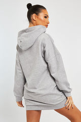 Grey Oversized Hoodie Dress - Eimy-Dresses