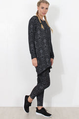Grey Print Loungewear Set - Haylee-Loungewear