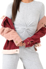 Grey Rib Twist Front Culotte Jumpsuit - Elexis-Jumpsuits