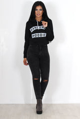 Grey Ripped Knee High Waisted Jeans-Talia-Jeans