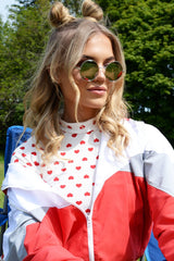 Grey Round Nose Bridge 90's Sunglasses - Calyn-Sunglasses