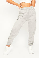 Grey Side Cargo Pocket Joggers - Chantel-Joggers