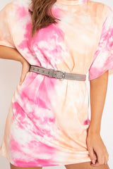 Grey Silver Studded Belt - Nadiah-Belts