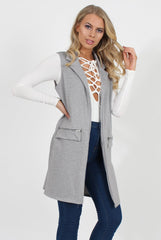 Grey Sleeveless Blazer - Heidi-Blazers