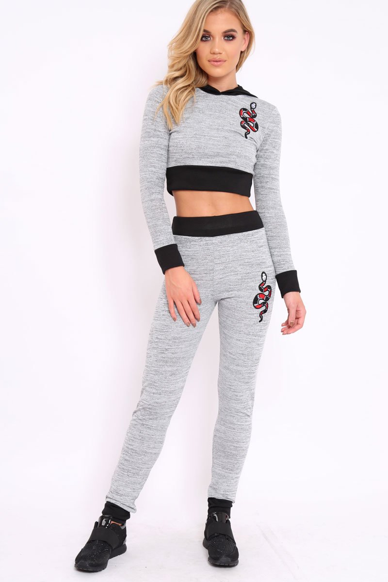Grey Snake Loungewear Set - Evie-Co-ords