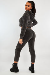 Grey Soft Teddy Leggings - Evani-Leggings