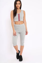 Grey Striped Loungewear Set - Ginny-Co-ords