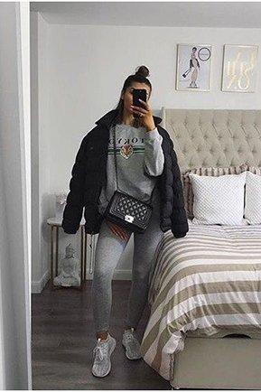 Grey Tokyo Slogan Sweatshirt - Lilah-Sweatshirts