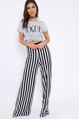 Grey Vogue Slogan Top - Birda-Tops