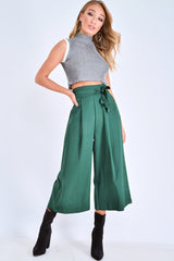 Grey White Rib Funnel Neck Knit Top - Moriyah-Crop Tops