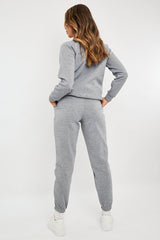 Grey Zip Ankle Joggers - Lanah-Joggers