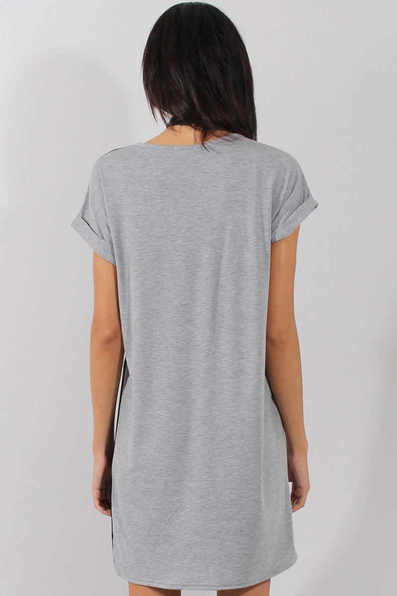 black and grey shirt dress RTA Valery Shirt Dress Oversized | Grey Plaid