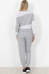Grey and White Loungewear Set - Katie-Loungewear