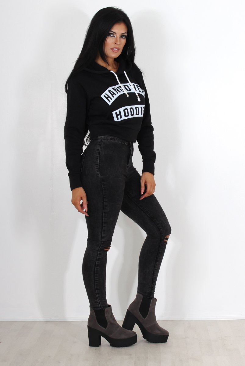 Hailey Black Hangover Hoodie-Hoodies