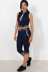 Harlow Navy Activewear Two Piece-Co-ords