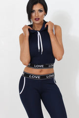 Harlow Navy Activewear Two Piece-Co-ords