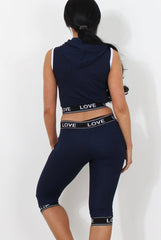 Harlow Navy Activewear Two Piece-Co-ords