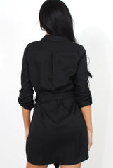 Harper Pink Panel Shirt Dress-Dresses