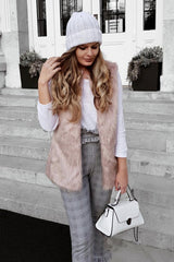 Hound-Tooth Frill Hem Trousers - Adella-Trousers