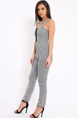 Hound-Tooth Hook & Eye Jumpsuit - Arrie-Jumpsuits