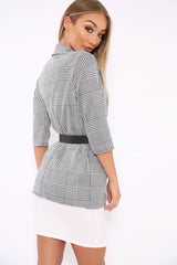 Hounds-tooth Blazer - Karrie-Jackets