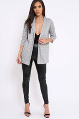 Hounds-tooth Red Tartan Blazer - Karrie-Jackets