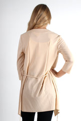 Imogen Nude Waterfall Jacket-Jackets