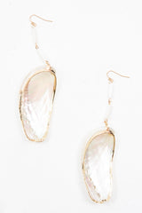 Iridescent Large Shell Drop Earrings - Alene-Jewellery
