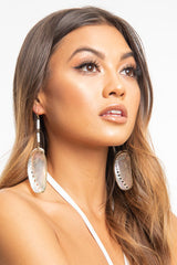 Iridescent Large Shell Drop Earrings - Alene-Jewellery
