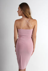 Isabell Lilac Bodycon Midi-Dresses