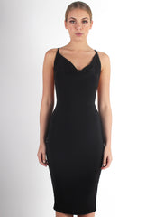 Izzy Cross Back Scoop Neck Bodycon Dress-Dresses