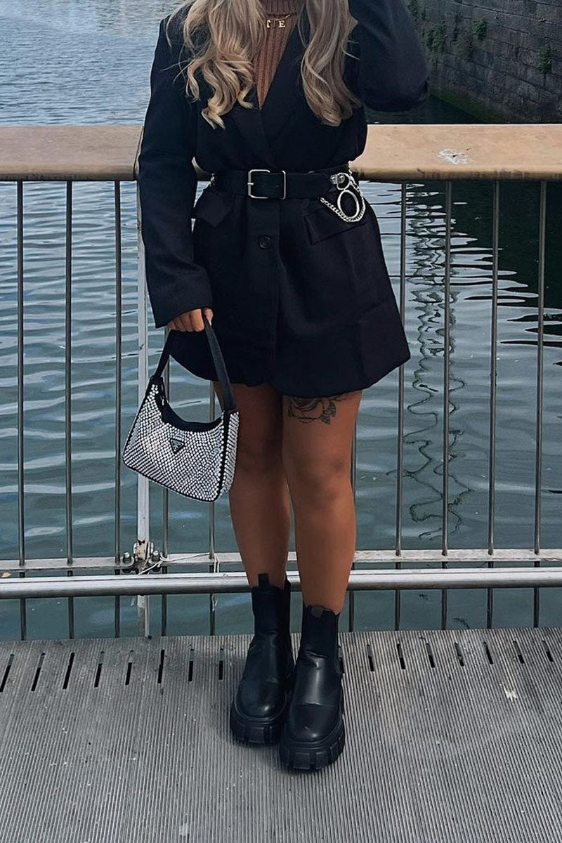 Black Oversized Blazer Dress | Blazer Dresses | Rebellious Fashion Black Oversized Blazer Dress | Blazer Dresses | Rebellious Fashion